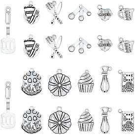 66шт. 11 стили, тематика выпечки тортов, тибетский стиль, подвески из сплава, смешанные формы