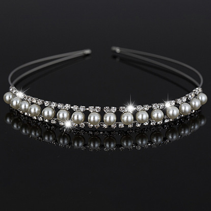 Diamond and Pearl Headband - Exquisite Hair Accessory with Sparkling Gems