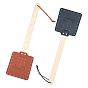 PU Leather Flyswatter, with Cottonwwod Handle
