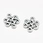 Tibetan Style Alloy Links/Connectors, Chinese Knot, Cadmium Free & Lead Free