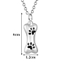 Stainless Steel Pendant Necklaces, Urn Ashes Necklaces, Dog Bone