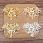 20Pcs Alloy Pendant Cabochon Settings, Hollow Heart
