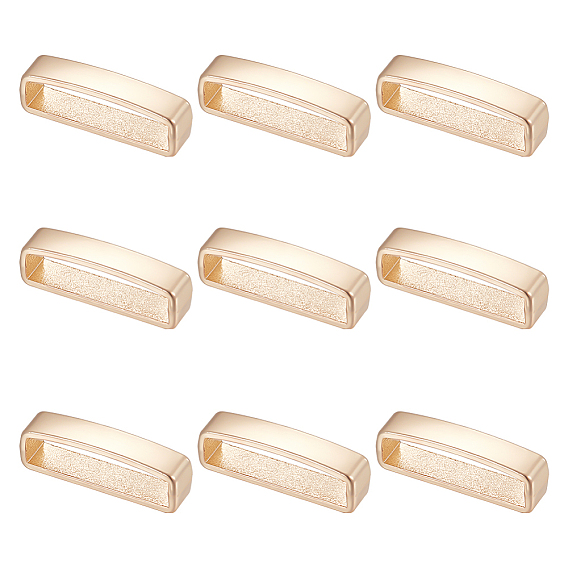 10шт. сплава кольца для ремня безопасности, прямоугольные