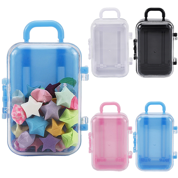 4 шт. 4 цвета пластиковые коробки для хранения конфет в форме сумки-тележки, подарочный футляр для конфет