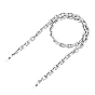Eyeglasses Chains, Neck Strap for Eyeglasses, with Spray Painted CCB Plastic Cable Chains, 304 Stainless Steel Lobster Claw Clasps and Rubber Loop Ends