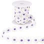 NBEADS 7Yards Daisy Pattern Polyester Lace Trim, with Spools