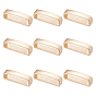 10шт. сплава кольца для ремня безопасности, прямоугольные