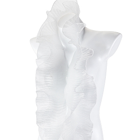 10 ярдов полиэстеровой плиссированной кружевной отделки, кружевная лента с рюшами для аксессуаров к одежде