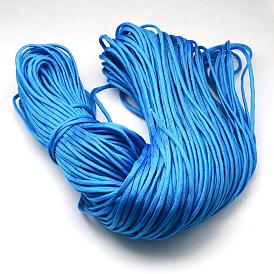 7 Inner Cores Polyester & Spandex Cord Ropes, Solid Color, for Rope Bracelets Making