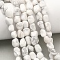 Chapelets de perles howlite naturelles , pierre tombée, nuggets