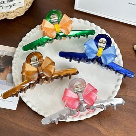 Заколки-клочья из ацетата целлюлозы с бантом, аксессуары для волос для женщин и девочек