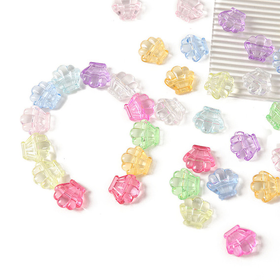 Transparent Acrylic Beads, Shell