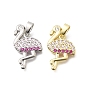 Латуни циркония кубической подвески, подвески в форме фламинго, долговечный