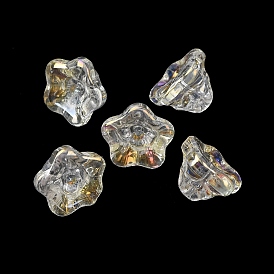 Гальванизируйте прозрачные стеклянные бусины, петуния