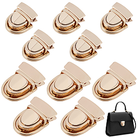 12шт. 2 варианты застежек-пряжек из сплава, застежки с фиксатором, нажимаемым большим пальцем, с железной шайбой, форма арки