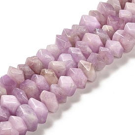 Natural Kunzite Beads Strands, Faceted, Nuggets