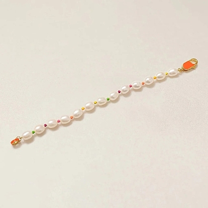 Женские браслеты из бисера из натурального жемчуга, со стеклянными бусинами и 925 фурнитурой из стерлингового серебра