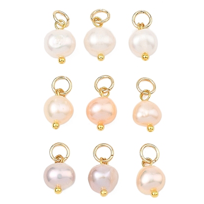 Подвески из натурального пресноводного жемчуга, разноцветные, полированные с двух сторон подвески