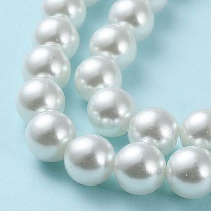 Baking Painted Pearlized Glass Pearl Round Bead Strands, 12mm, Hole: 1.5mm, about 68~70pcs/strand, 31.4 inch