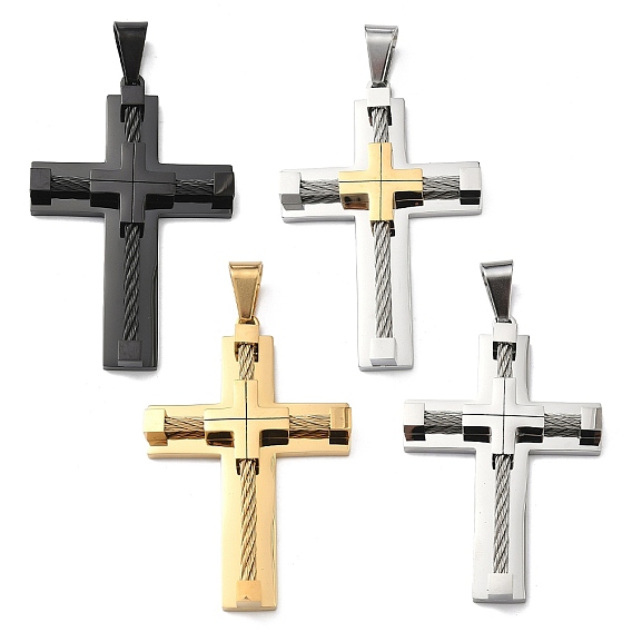 304 подвески из нержавеющей стали, подвески в виде креста и кабеля, с 201 держателями для ледоруба из нержавеющей стали