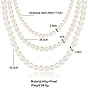 Minimalist Triple Layered Pearl Necklace with Vintage Baroque Charm for Women