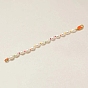 Natural Pearl Beaded Bracelets for Women, with Glass Seed Beads and 925 Sterling Silver Findings