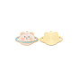 Zinc Alloy Enamel Pendants, Planet Bear