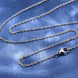 Колье классические однотонные 304 мужские из нержавеющей стали мужские унисекс колье цепочки