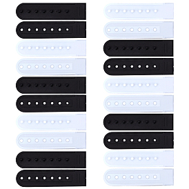 10 пары 2 цвета 7 отверстия для замены застежек, удлинитель пряжки, бейсболка, ковбойская шляпа, застежка-кнопка, зажим для ремешка