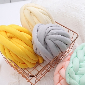 Polyester Yarn, Chunky Yarn for Hand Knitting Blanket, Super Soft Giant Yarn for Arm Knitting, Bulky Yarn