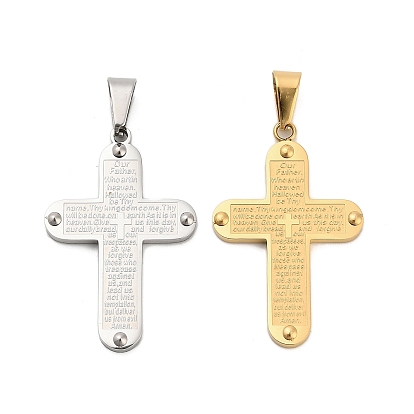 304 подвески из нержавеющей стали, крестик