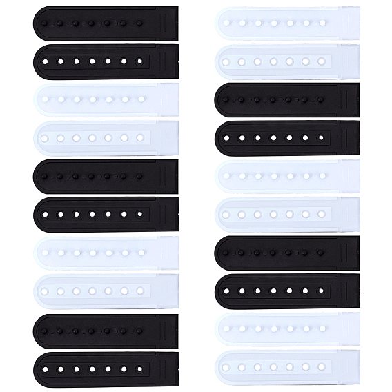 10 пары 2 цвета 7 отверстия для замены застежек, удлинитель пряжки, бейсболка, ковбойская шляпа, застежка-кнопка, зажим для ремешка