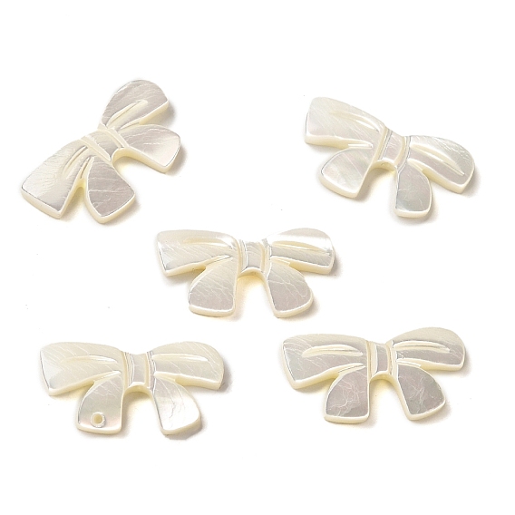 Natural Trochus Shell Beads, Bowknot