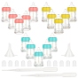 Plastic Empty Lip Glaze Containers, Refillable Lip Gloss Bottles, with Cap, Brush, Funnel Hopper, Dropper, Feeding Bottle Shape