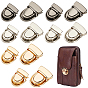 12 шт. 3 цвета железные застежки для сумок, замки для большого пальца сумочки