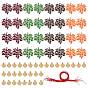 Autumn DIY Maple Leaf Tree Felt Hanging Ornaments, with Bell and Rope, for Home Thanksgiving Day Decoration