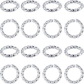 304 Stainless Steel Jump Rings, Open Jump Rings, Twisted