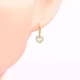 925 Silver Heart-shaped Earrings - Simple, Fashionable, Minimalist, Elegant Ear Decor.