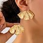 Alloy Stud Earrings for Women, Flower