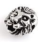 Tibetan Style Alloy Beads, Cadmium Free & Lead Free, Lion