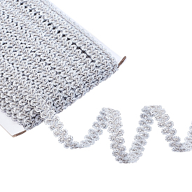 Polyester Braided Lace Trim, Sewing Centipede Lace Ribbon, for Clothes Accessories and Curtains Accessories