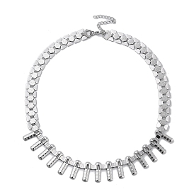 304 Stainless Steel Bib Necklaces for Men