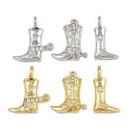 Латунные микро проложить кубического циркония подвески, брелоки для ботинок, стойки покрытие, долговечный, без кадмия и без свинца