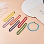 7Pcs 7 Color Japanese Rocailles Seed Beaded Anklets Set, Wire Wrapped Jewelry for Women