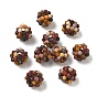 Natural Mookaite Woven Beads, Cluster Beads, Faceted, Round
