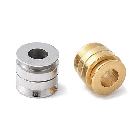 304 из нержавеющей стали европейские шарики, бусины с большим отверстием, ионное покрытие (ip), колонка