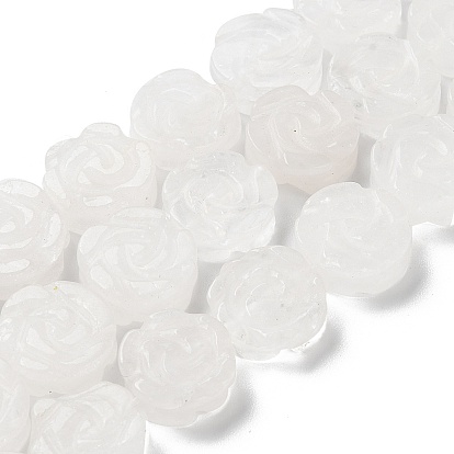 Природных кристаллов кварца бисер нитей, резные розы