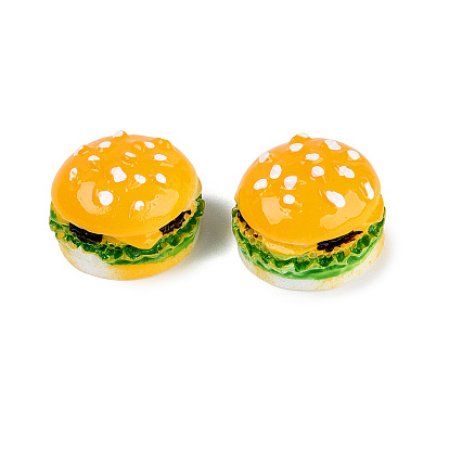 Resin Decoden Cabochons, Hamburger, 17x12mm
