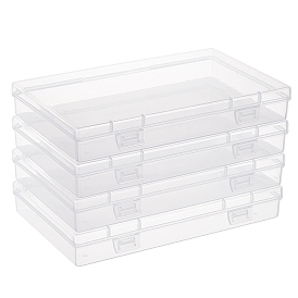 Portable Polypropylene(PP) Mouth Covers Storage Box, Dust-Proof Pollution-Free Container Case, for Disposable Mouth Cover, Rectangle