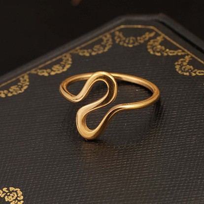 304 палец кольца из нержавеющей стали, волна